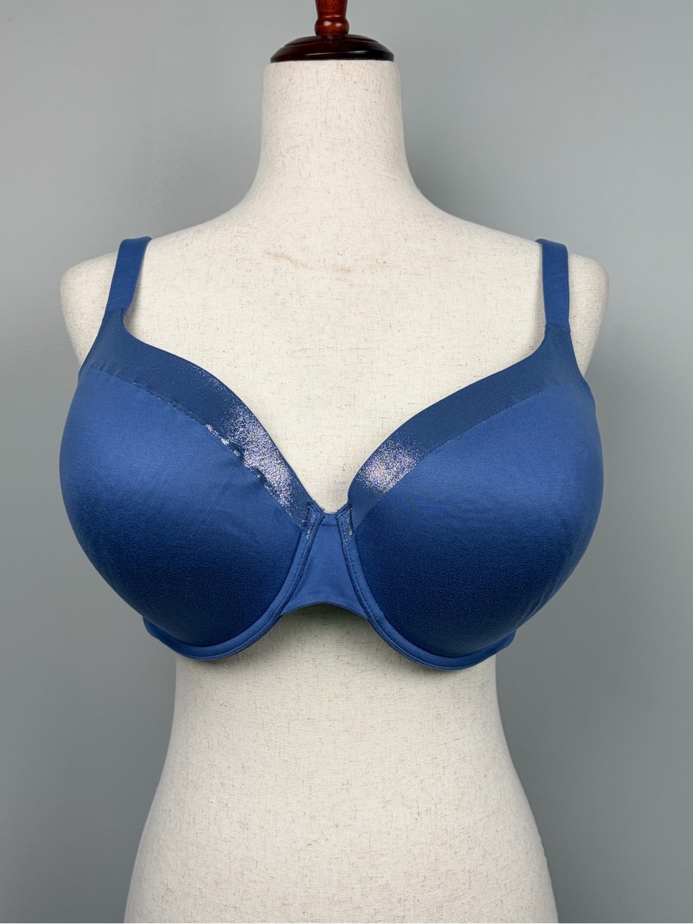 Victoria’s Secret Body by Victoria Lined Perfect Coverage Bra Blue 38DDD Underwi